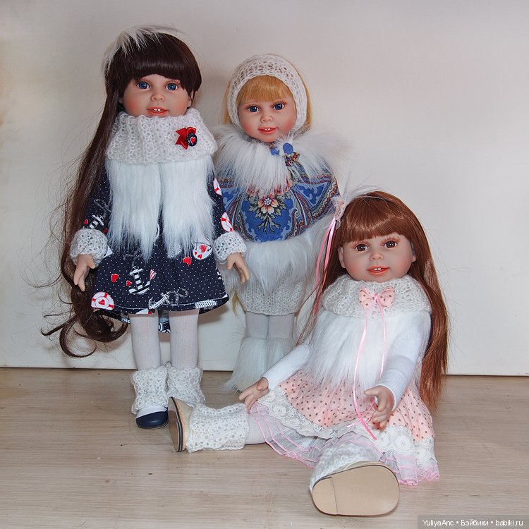 Кукольные шубы, шитье и вязание