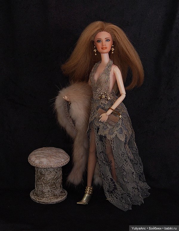 Пуфик для леди — Кукольная мебель своими руками: МК (фото 10)