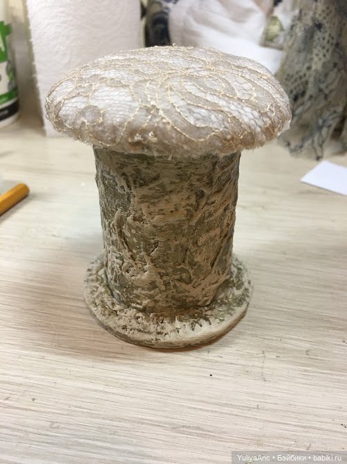 Пуфик для леди — Кукольная мебель своими руками: МК (фото 7)