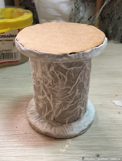 Пуфик для леди — Кукольная мебель своими руками: МК (фото 4)