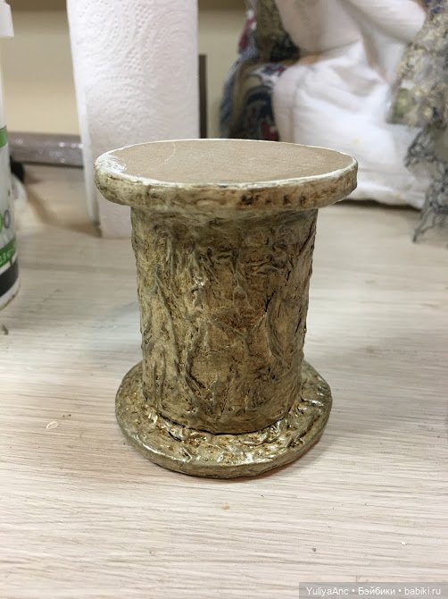 Пуфик для леди — Кукольная мебель своими руками: МК (фото 6)