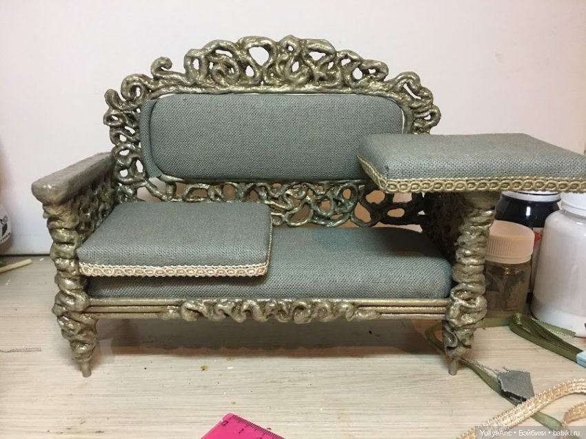 Диванная история — Мебель для кукол и домиков: фото (фото 10)