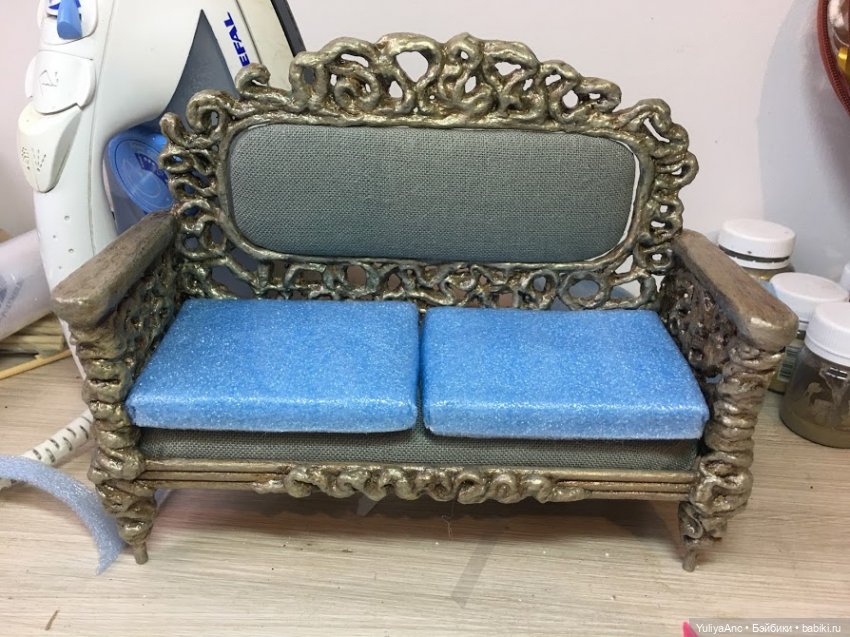 Диванная история — Мебель для кукол и домиков: фото (фото 9)