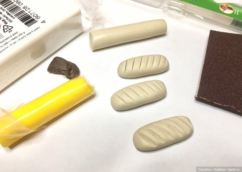 полимерная глина, кулинарная миниатюра