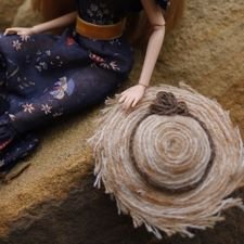 Делаем летнюю шляпу для формата Барби