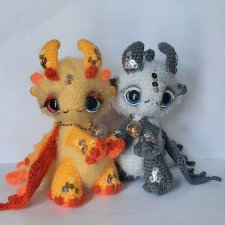 Дракончики Золото и Серебро