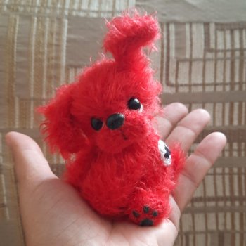 Мини Варежка, вязанная игрушка