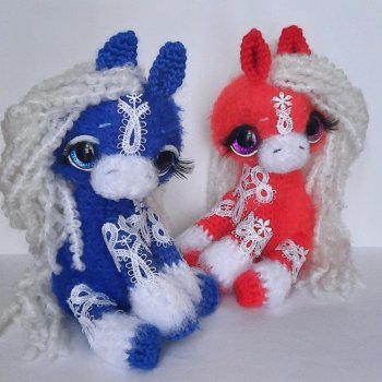 Лошадки Снежные Узоры