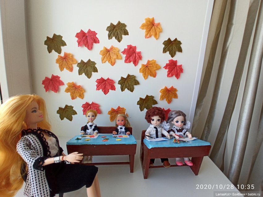 МК школьная парта — Кукольная мебель своими руками: МК (фото 2)