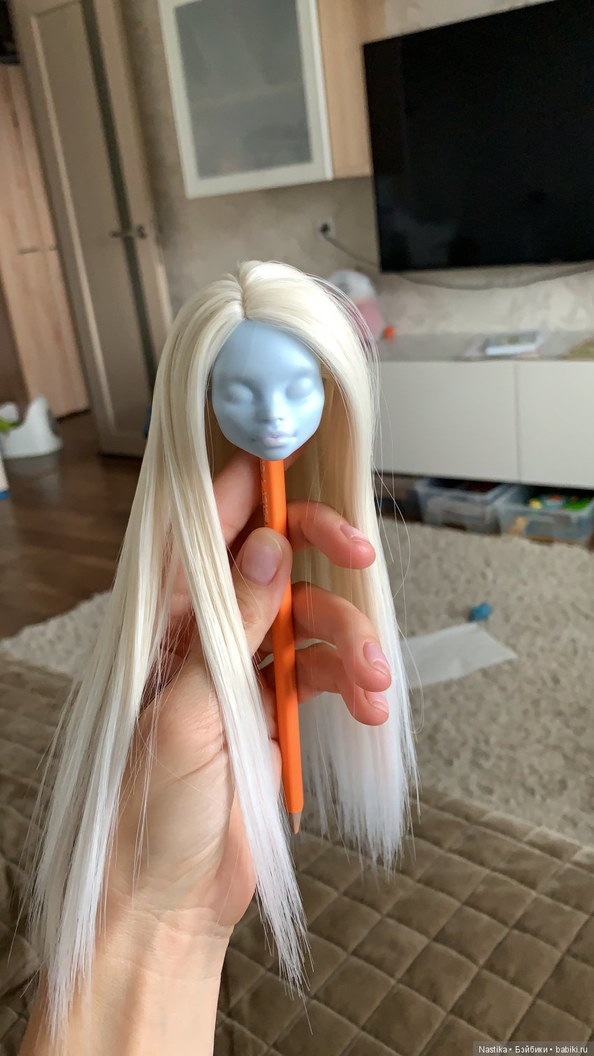 Моя переделка куклы, первый опыт (фото 2)