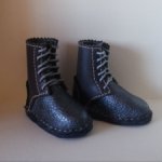 Темно-синие кожаные ботинки для Bjd. Формат MSD.Скидка.