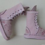 Кожаные ботинки для PTICHKA Art dolls.