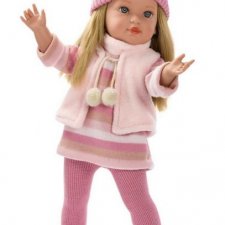 Кукла Carla в одежде и шапочке, 49 см. Arias Elegance
