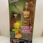 Барби Looney Tunes с плюшевым Твити Пиолин Пиу-Пиу 2003