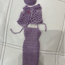 Одежда для Барби , вязанная