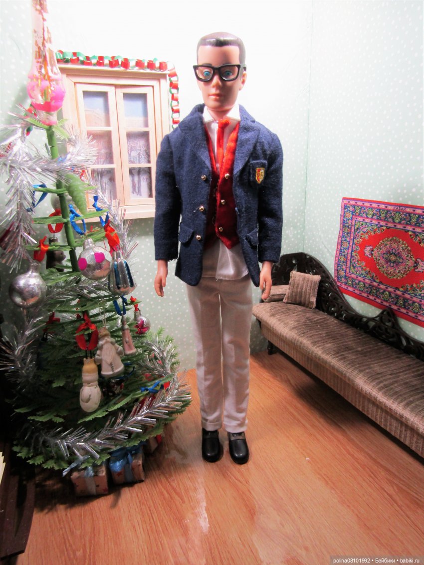 Новогодний румбокс в ретро стиле