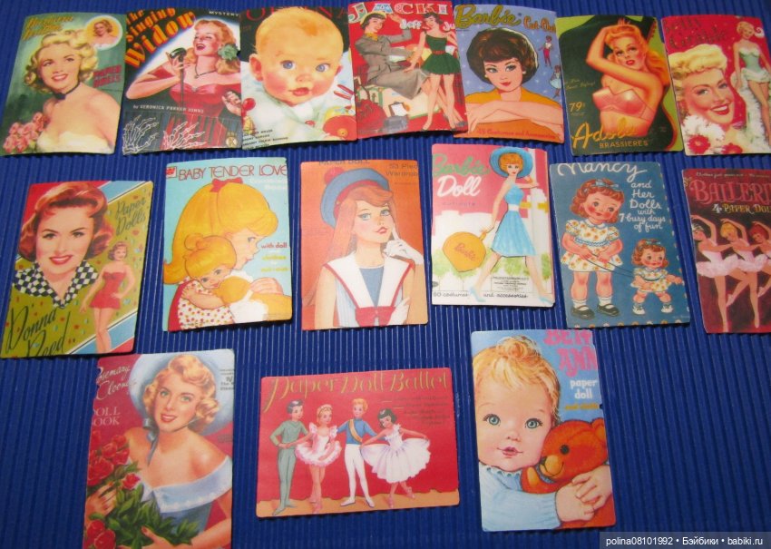 Наклейки с обложками винтажных бумажных кукол. Интересная находка на АлиЭкспресс