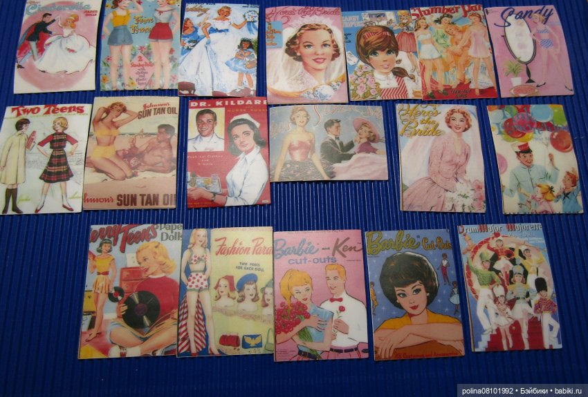 Наклейки с обложками винтажных бумажных кукол. Интересная находка на АлиЭкспресс