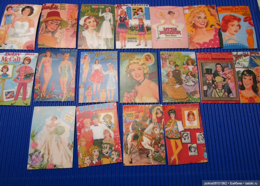Наклейки с обложками винтажных бумажных кукол. Интересная находка на АлиЭкспресс