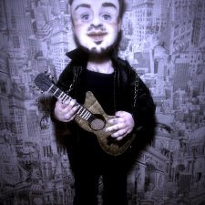 Скульптурный текстиль в чулочной технике - Кукла из капрона