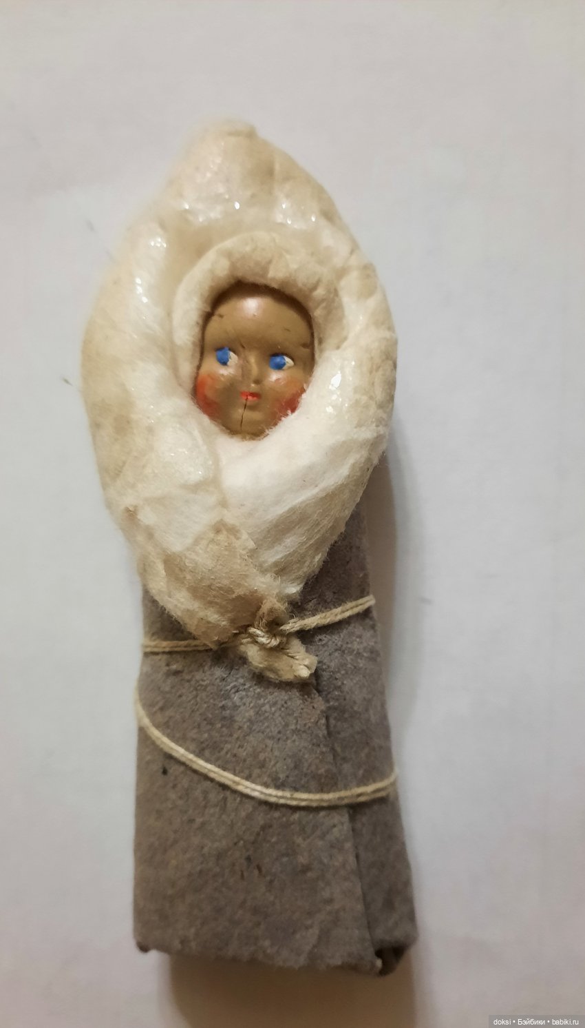 Ватная игрушка пеленашка СССР
