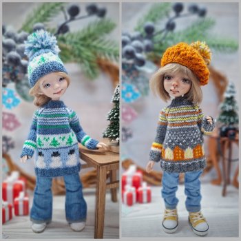 Дефиле в вязанных комплектах!