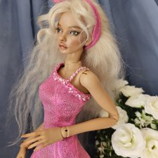 Платье для кукол бжд 1/4