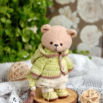 Мини тедди мишка Тико (рост 10 см)