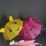 Цветные зонтики для кукол