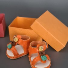 Босоножки кожаные на стопу 3,5×2