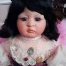 Коллекционная фарфоровая кукла Ангел соединяющий сердца от Линды Валентино Мишель