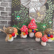 Грибочки в коробочке)Деревянные чудеса.