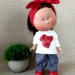 Комплект одежды для полноразмерной испанской куклы Миа. "Девочки правят миром"