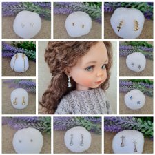 Сережки для куклы. Бижутерия для кукол