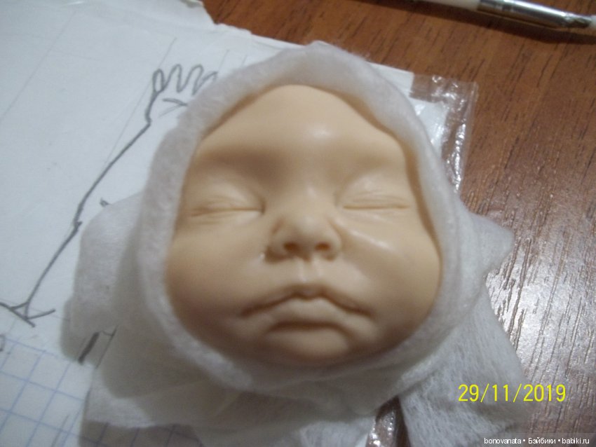 Процесс лепки малыша из полимерной глины или как "рождаются" малыши. Часть 1, Голова | Бэйбики Процесс лепки малыша из полимерной глины или как "рождаются" малыши. Часть 1, Голова