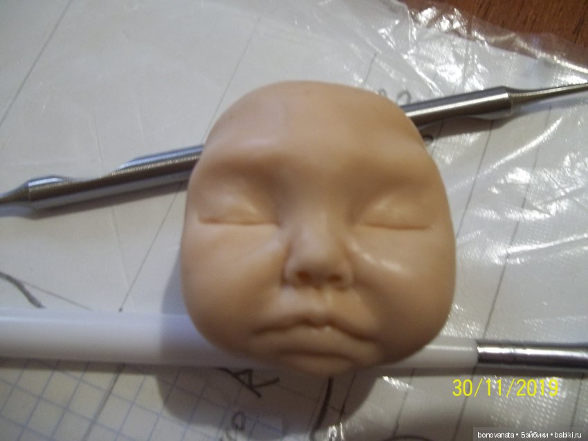 Процесс лепки малыша из полимерной глины или как "рождаются" малыши. Часть 1, Голова | Бэйбики Процесс лепки малыша из полимерной глины или как "рождаются" малыши. Часть 1, Голова