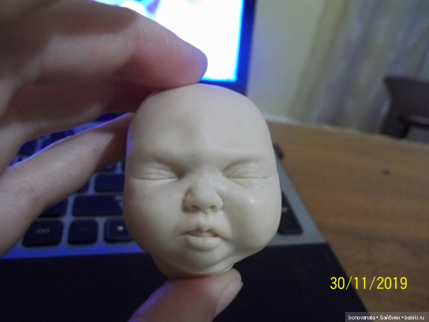 Процесс лепки малыша из полимерной глины или как "рождаются" малыши. Часть 1, Голова | Бэйбики Процесс лепки малыша из полимерной глины или как "рождаются" малыши. Часть 1, Голова