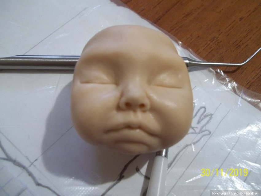 Процесс лепки малыша из полимерной глины или как "рождаются" малыши. Часть 1, Голова | Бэйбики Процесс лепки малыша из полимерной глины или как "рождаются" малыши. Часть 1, Голова