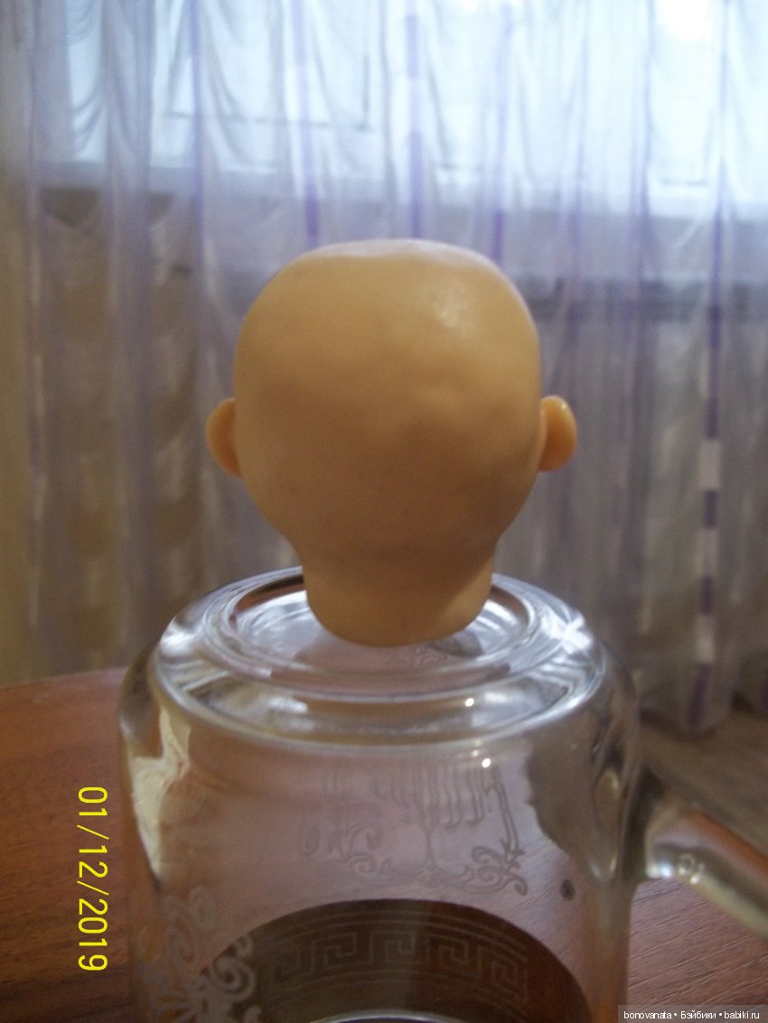 Процесс лепки малыша из полимерной глины или как "рождаются" малыши. Часть 1, Голова | Бэйбики Процесс лепки малыша из полимерной глины или как "рождаются" малыши. Часть 1, Голова