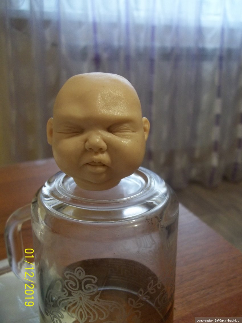 Процесс лепки малыша из полимерной глины или как "рождаются" малыши. Часть 1, Голова | Бэйбики Процесс лепки малыша из полимерной глины или как "рождаются" малыши. Часть 1, Голова