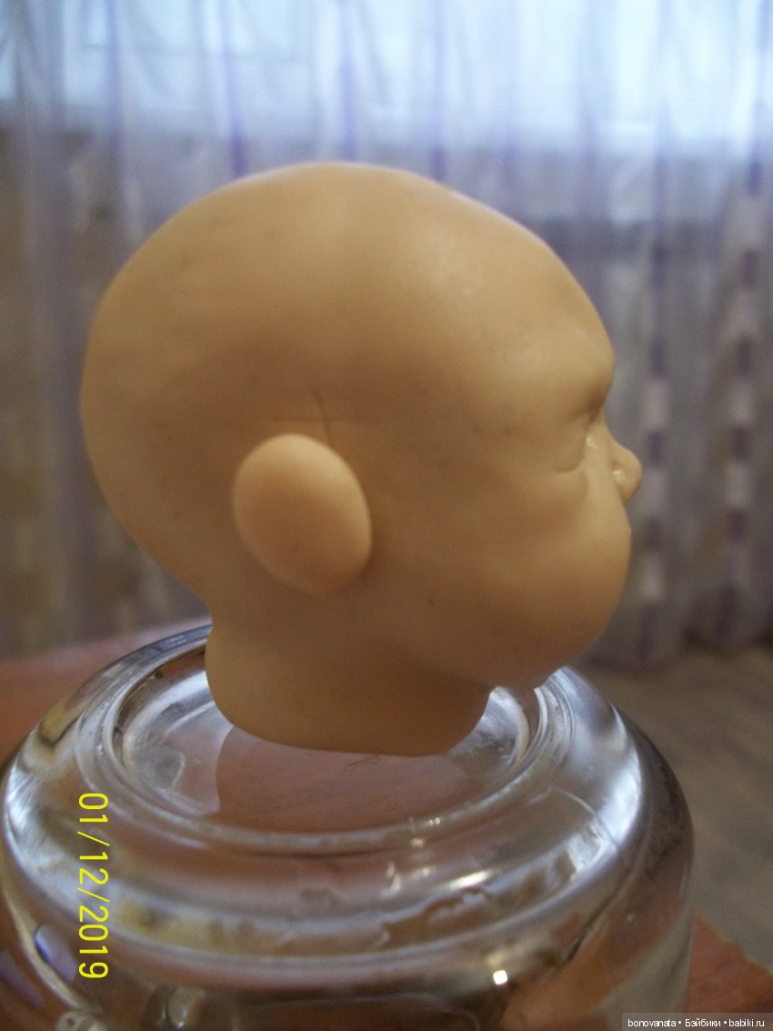 Процесс лепки малыша из полимерной глины или как "рождаются" малыши. Часть 1, Голова | Бэйбики Процесс лепки малыша из полимерной глины или как "рождаются" малыши. Часть 1, Голова