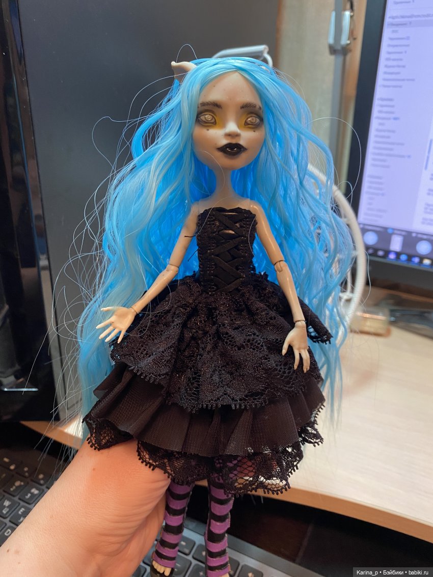 ООАК monster high Рошель — ООАК Monster High и Ever After High: репейнт (фото 4)