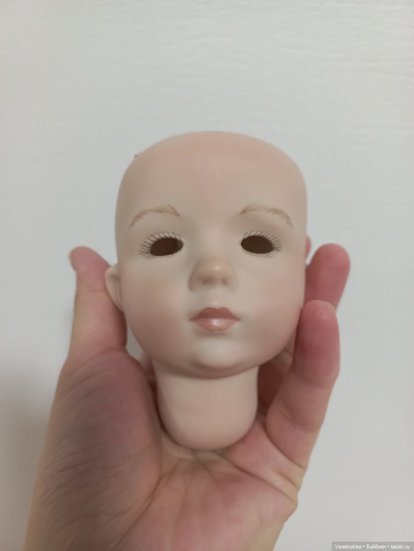 Как увеличить фарфоровой кукле глазницы