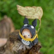 Авторский ежик в костюме тоторо от Настены Никитиной