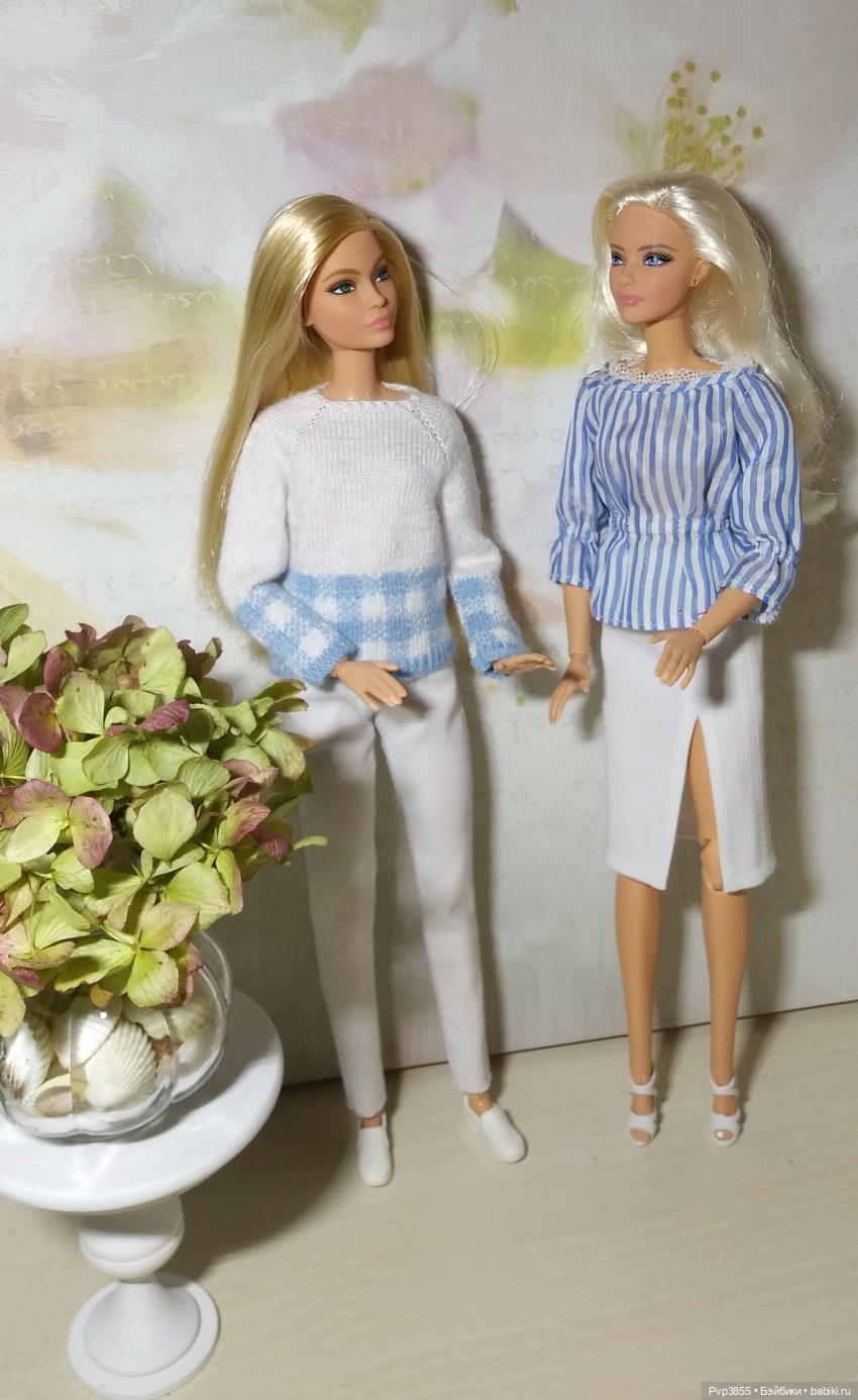 Блондинки в бело-голубом — Куклы Barbie (Барби): Looks (фото 5)