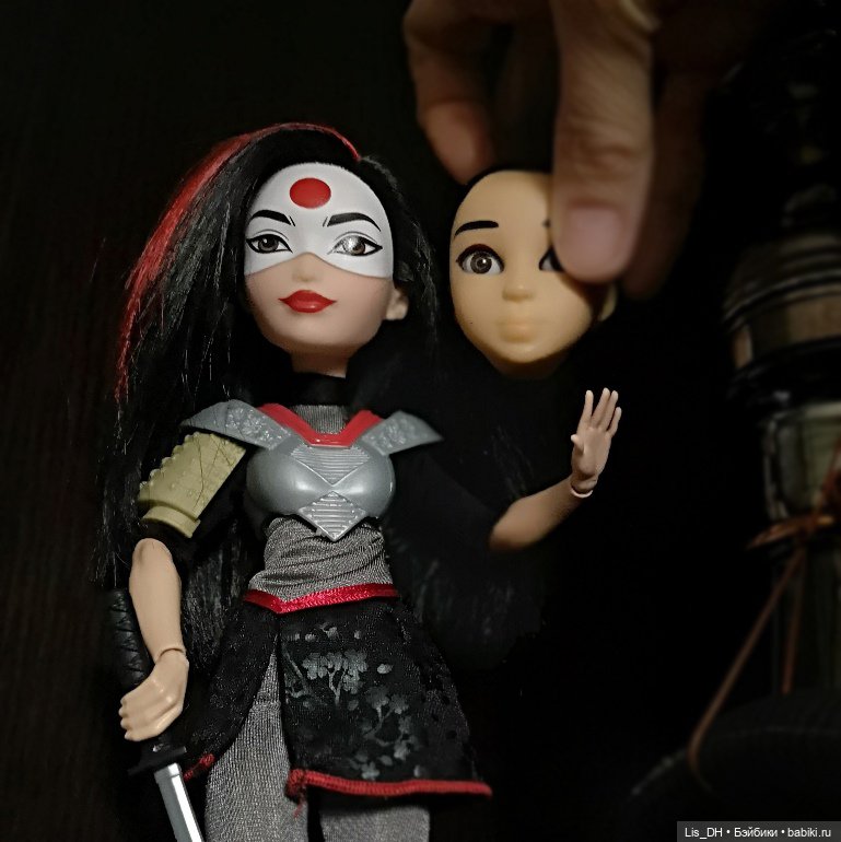 Супер Герои Катана DC Super Hero Girls Katana Snapstar голова