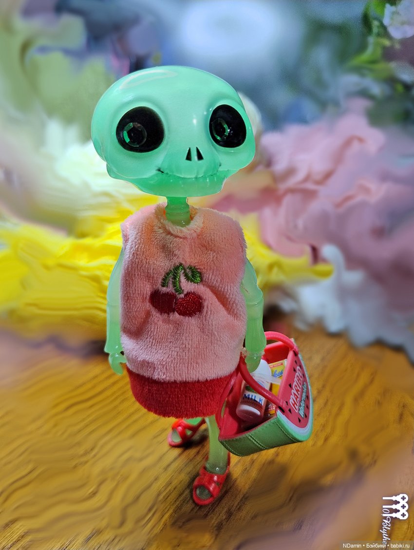 Кастом-пятиминутка: из скелетика Bone Walker (Studio-uoo) в инопланетянина (фото 2)