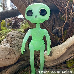 Кастом-пятиминутка: из скелетика Bone Walker (Studio-uoo) в инопланетянина (фото 6)