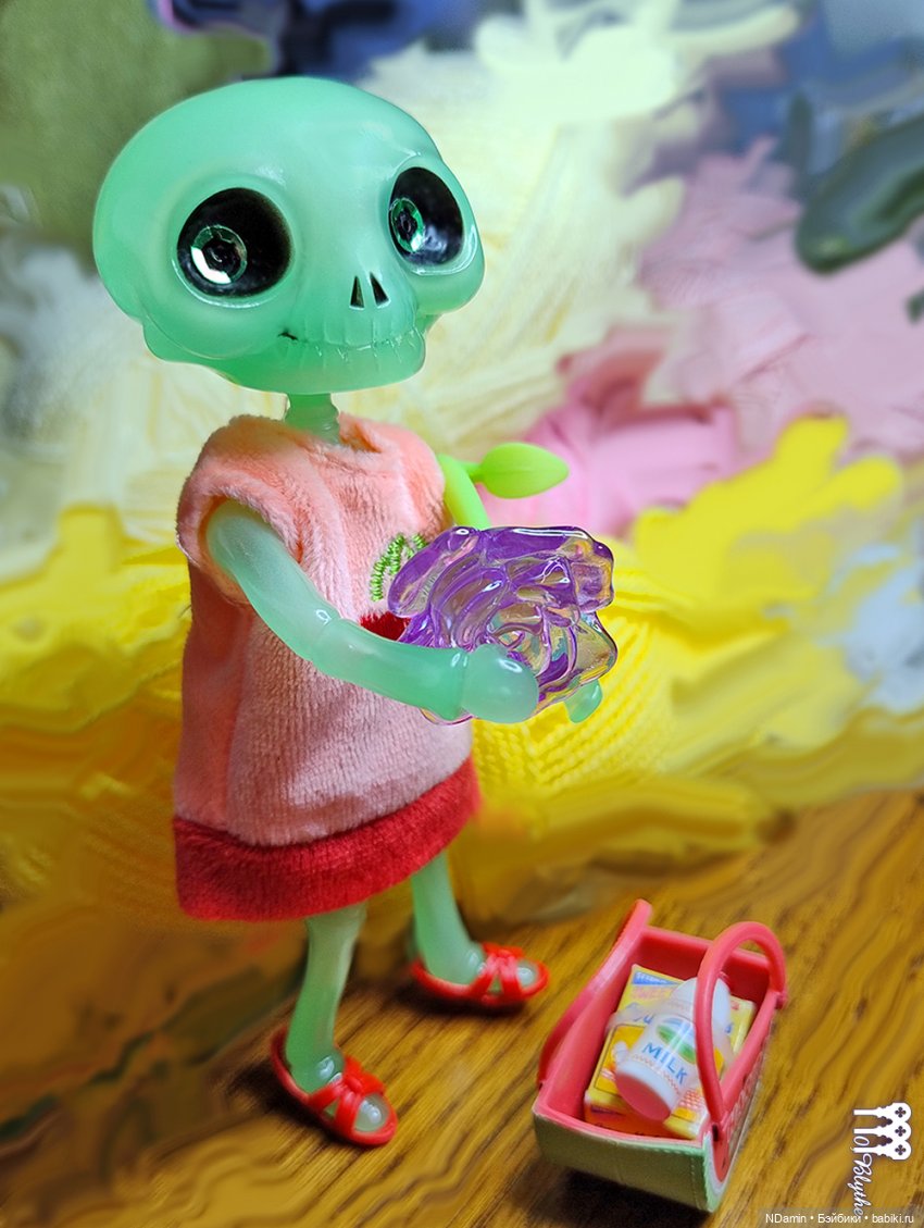 Кастом-пятиминутка: из скелетика Bone Walker (Studio-uoo) в инопланетянина (фото 10)