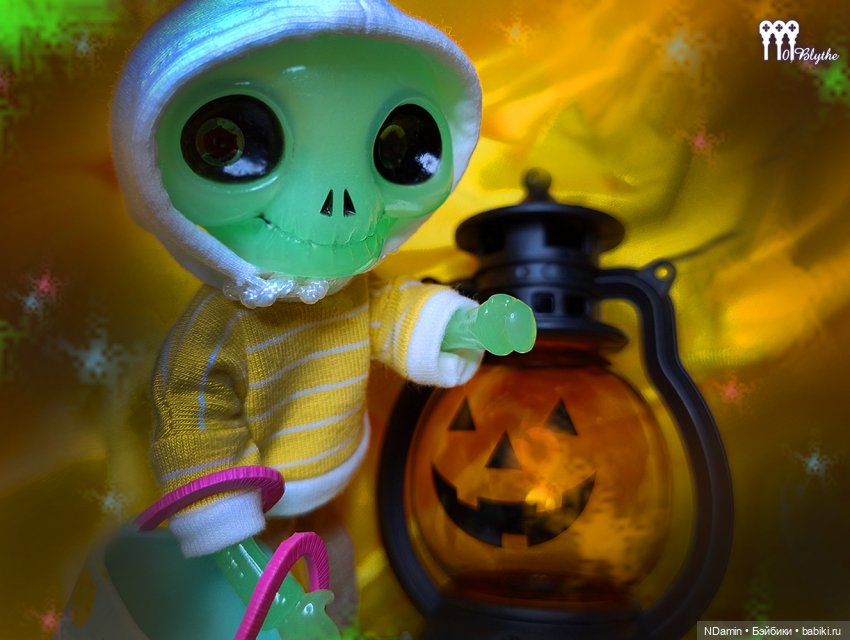 Кастом-пятиминутка: из скелетика Bone Walker (Studio-uoo) в инопланетянина